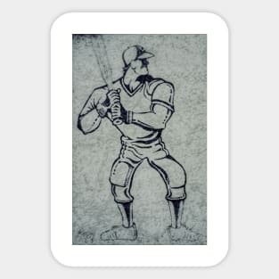 Baseball Slugger Sticker